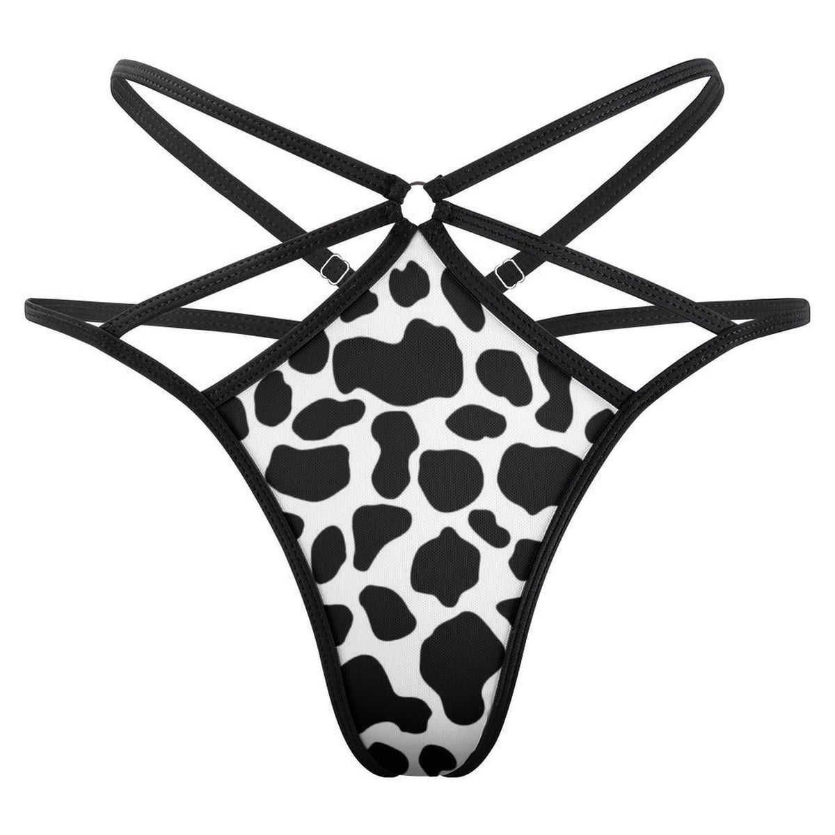Cow Print Thong