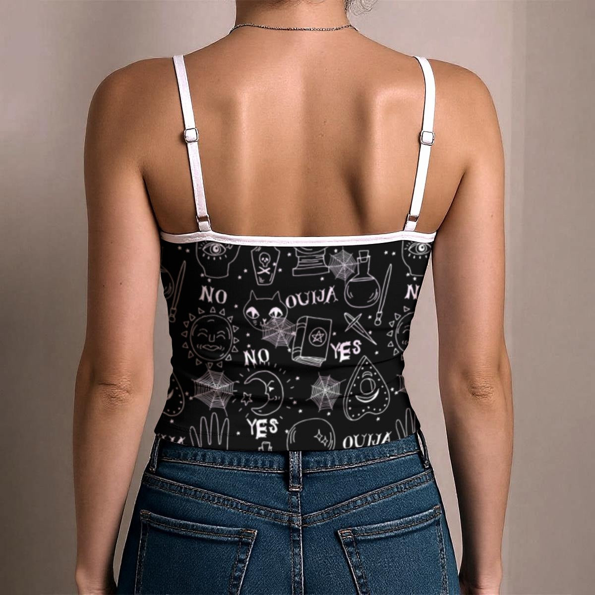 Gothic Spaghetti Strap Tank Top
