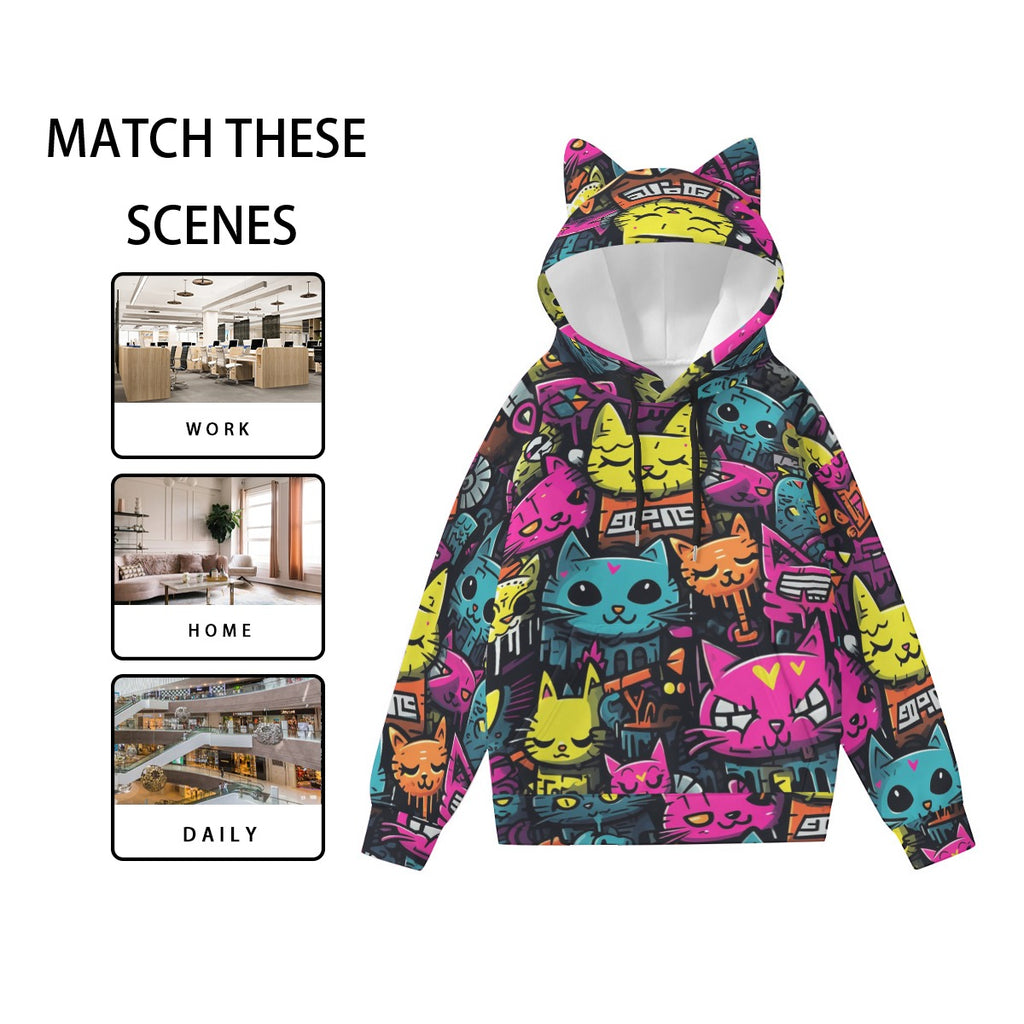 Mewozer Hoodie With Decorative Ears