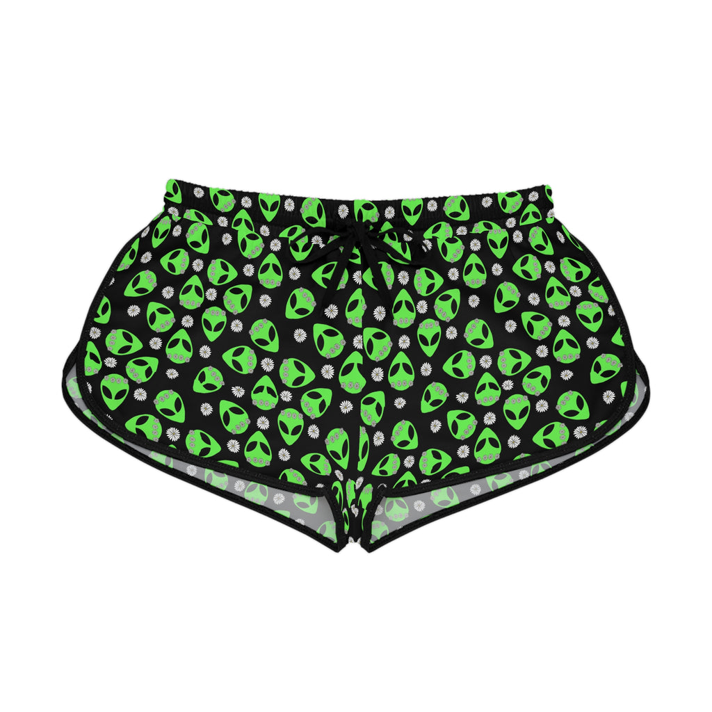 Neon Alien Head Shorts