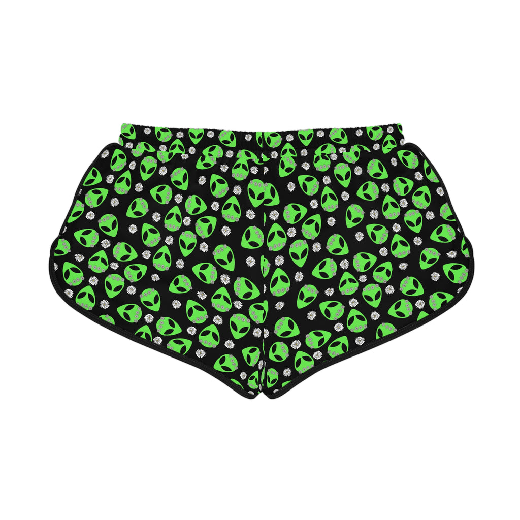 Neon Alien Head Shorts