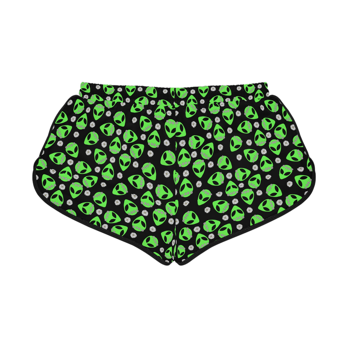 Neon Alien Head Shorts