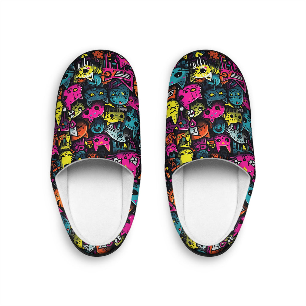 Crazy Cat Lady Indoor Slippers