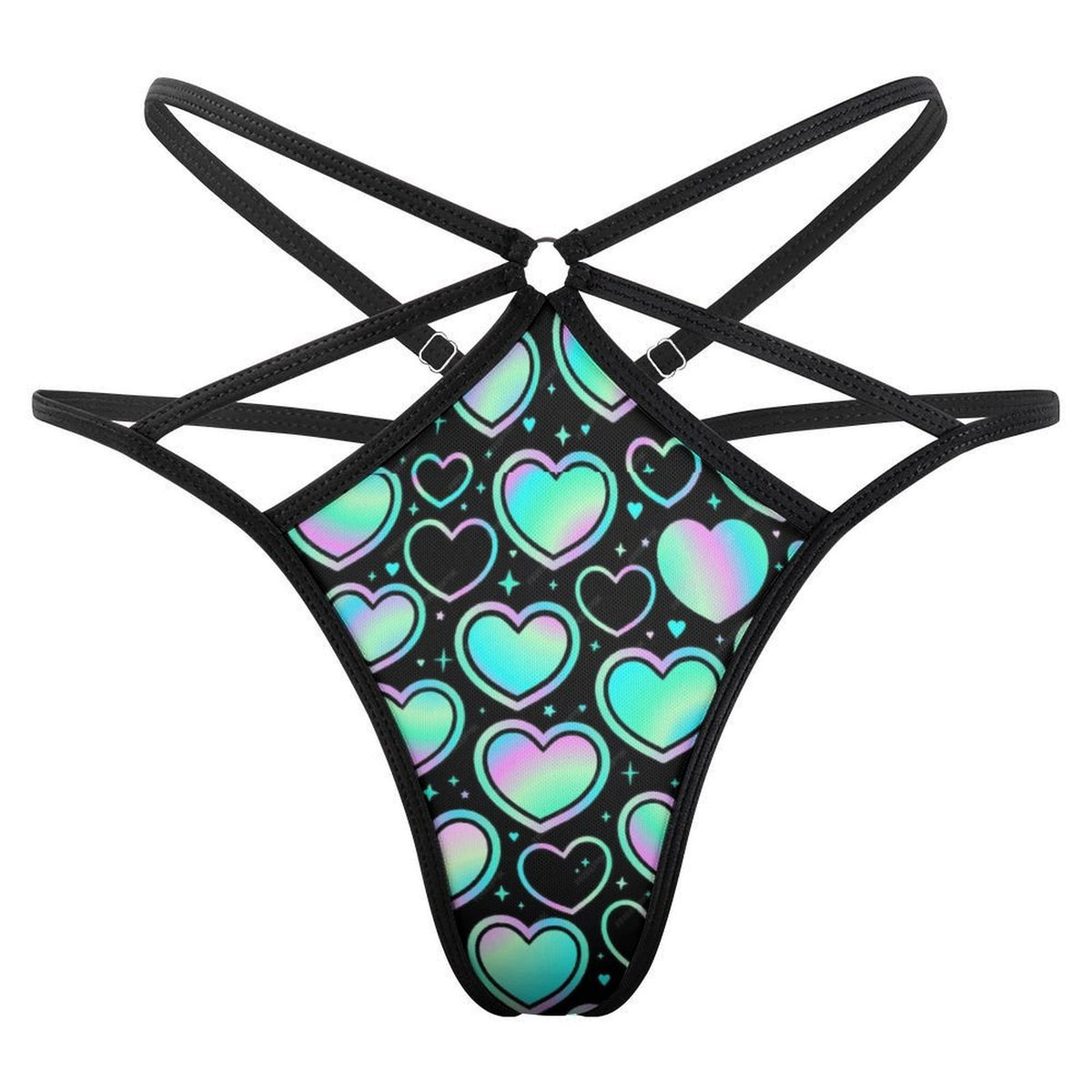 Holo Hearts Thongs