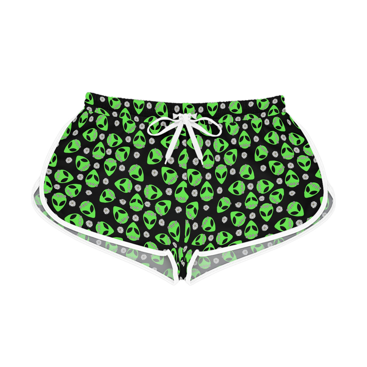Neon Alien Head Shorts
