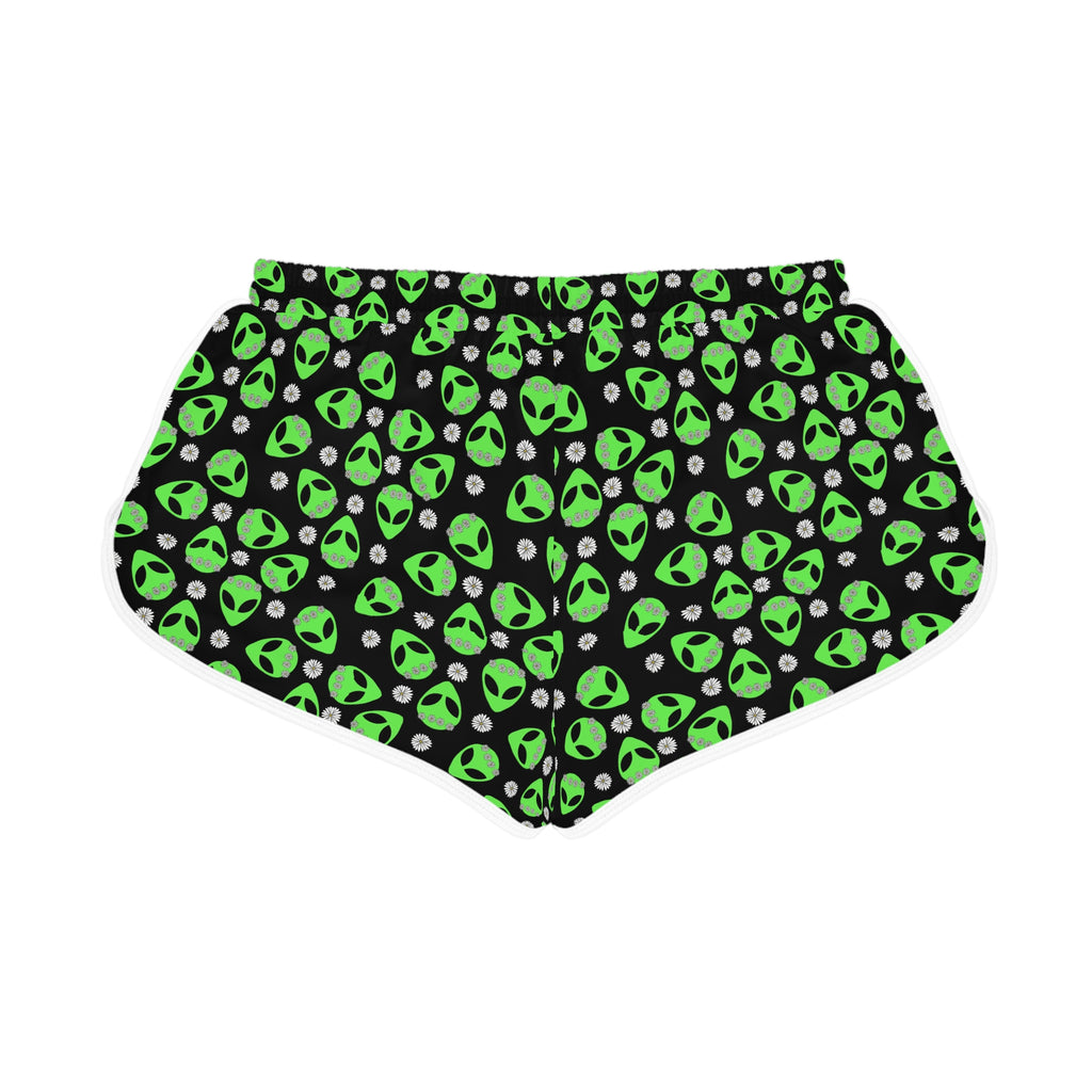 Neon Alien Head Shorts