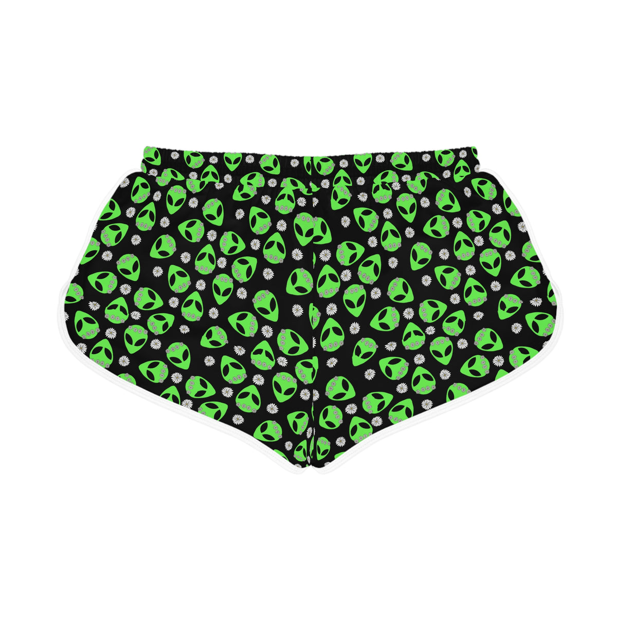 Neon Alien Head Shorts
