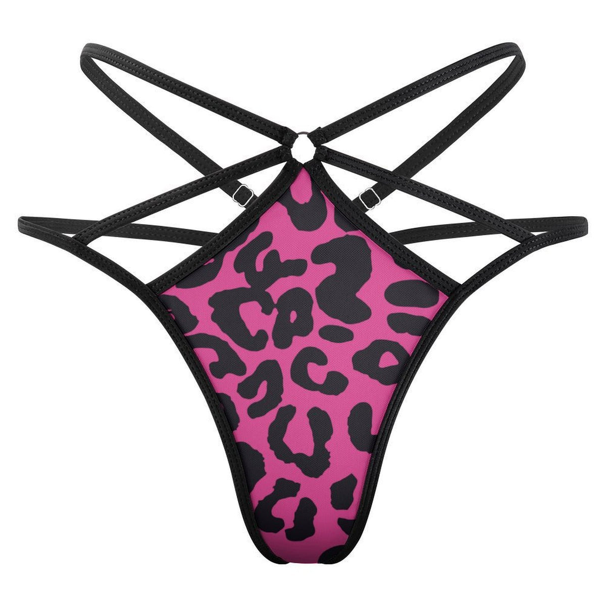 Purp Leopard Thong