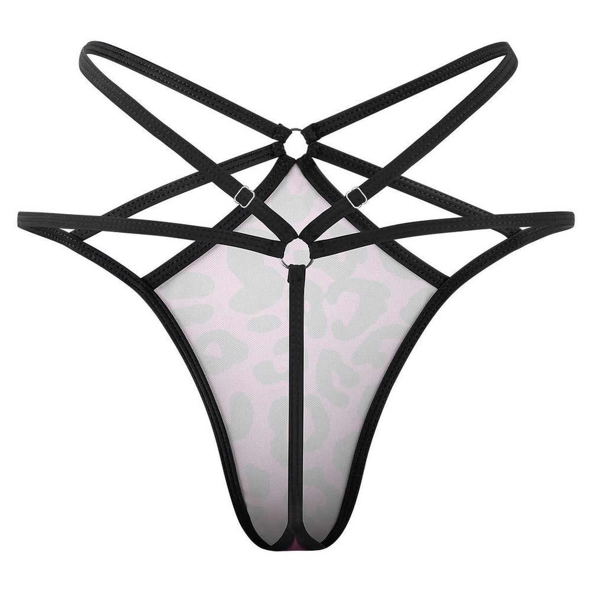 Purp Leopard Thong