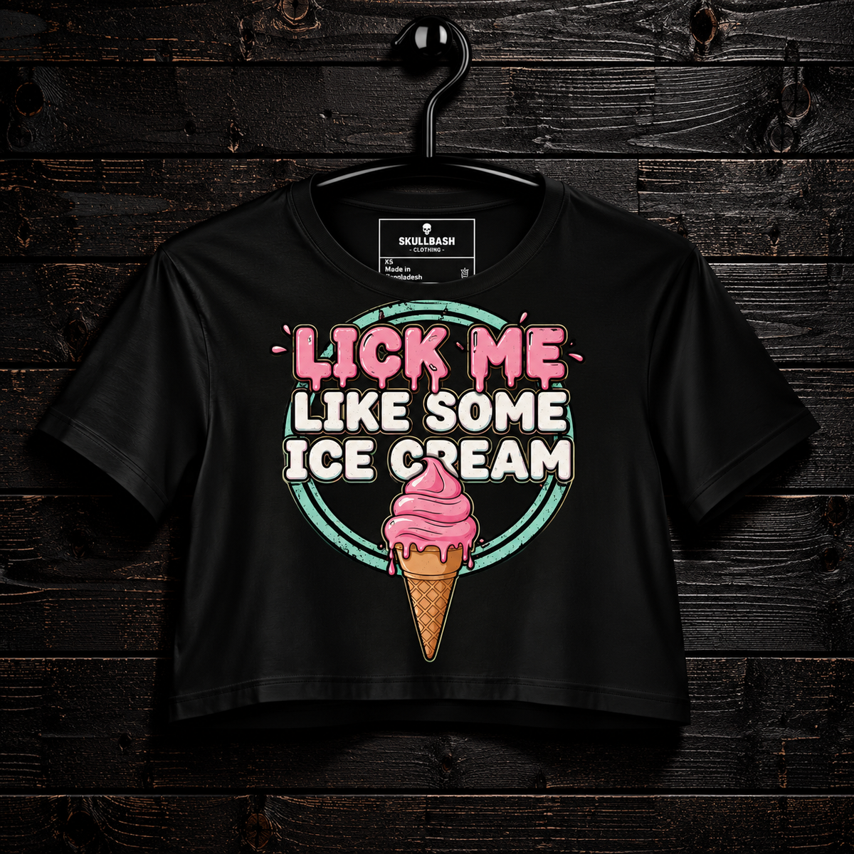 Lick Me crop top