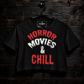 Movie and chill crop top