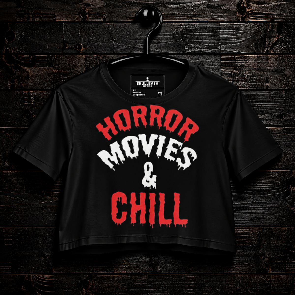 Movie and chill crop top