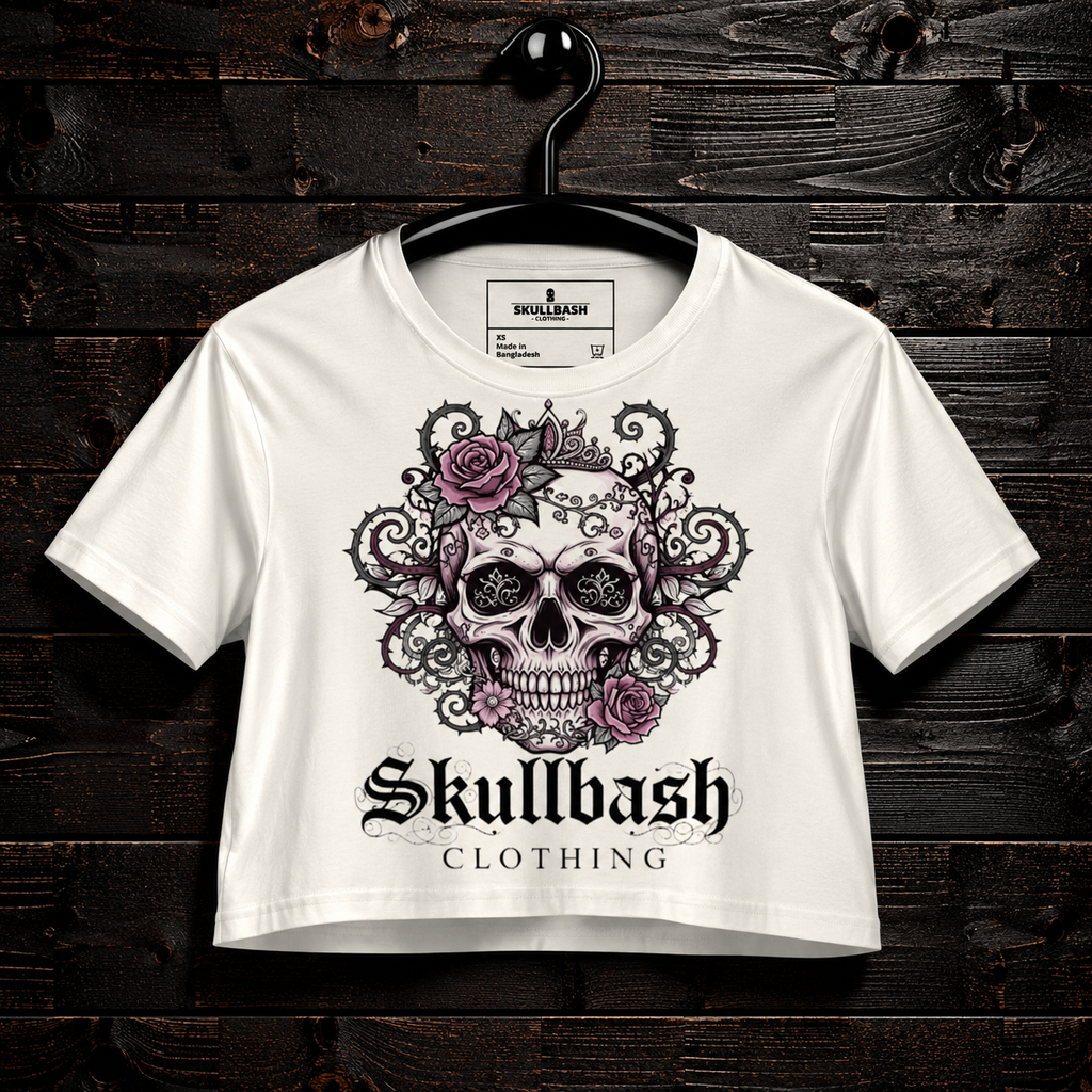 Skulled crop top