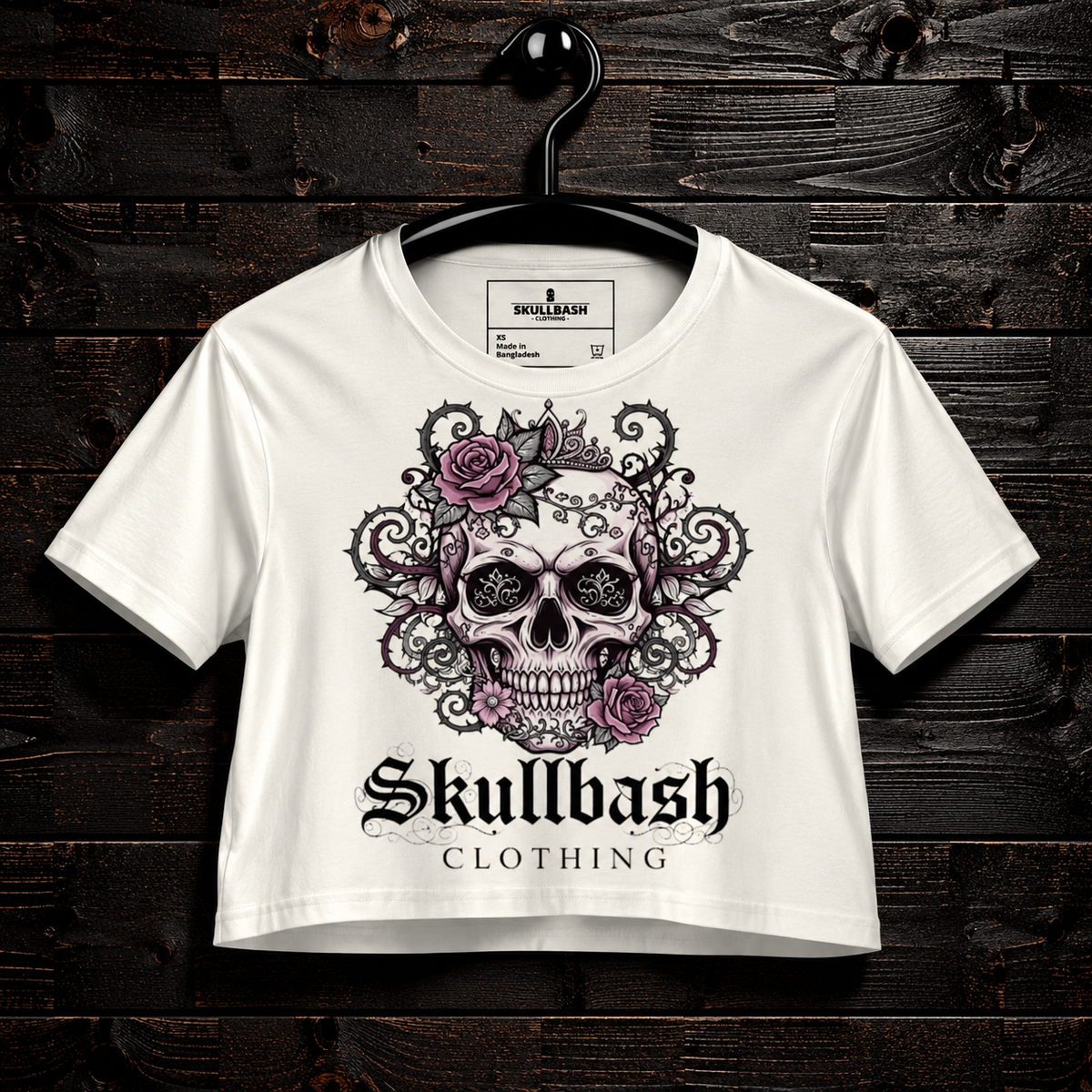Skulled crop top