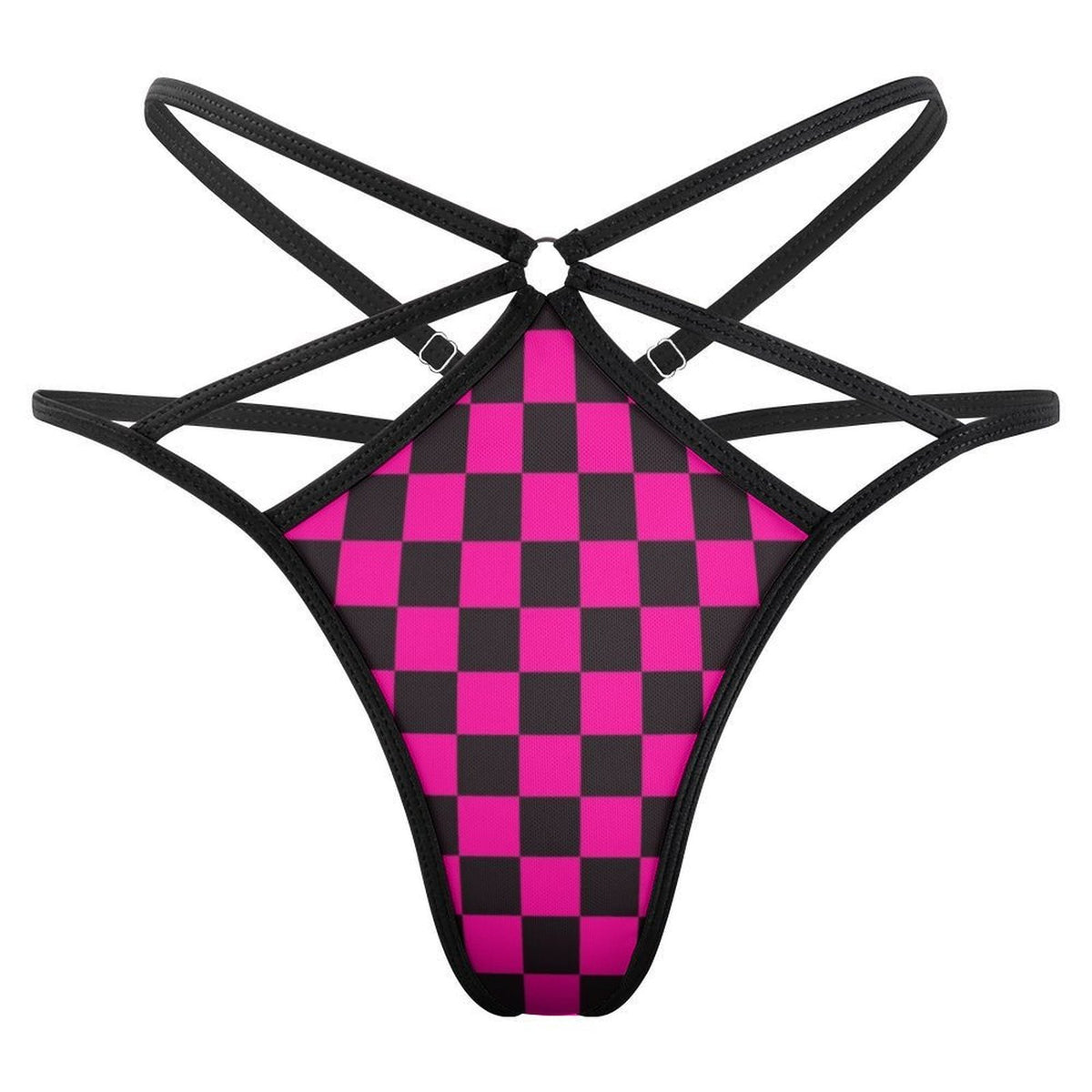 Pink Checker Thong